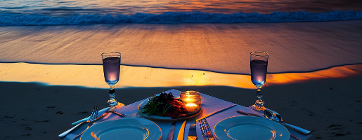 beach dinner